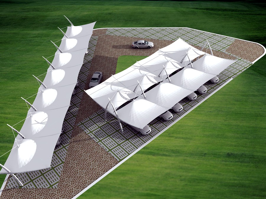 武漢陽光空間膜結構車棚19